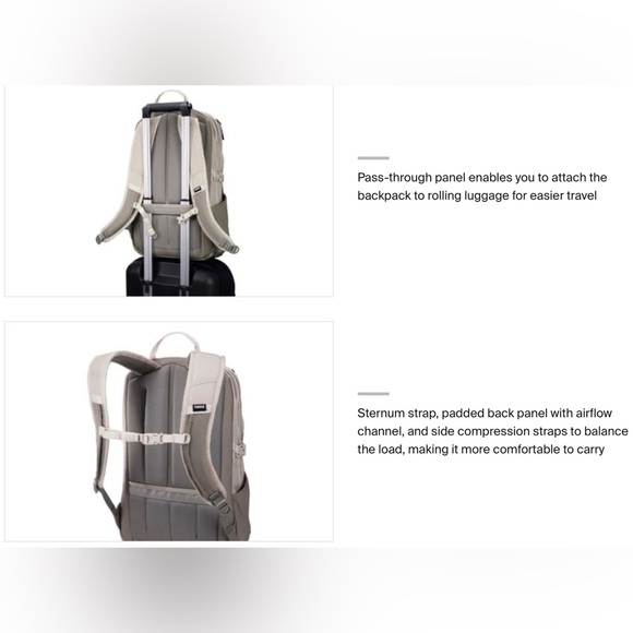 New Thule EnRoute 23L Pelican Grey Backpack - Picture 15 of 16